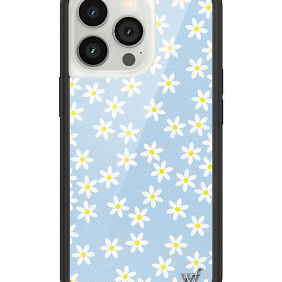 Wildflower iPhone case 13 Pro Blue Daisy Flower Yellow Cute