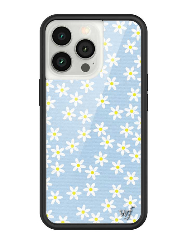 Wildflower iPhone case 13 Pro Blue Daisy Flower Yellow Cute