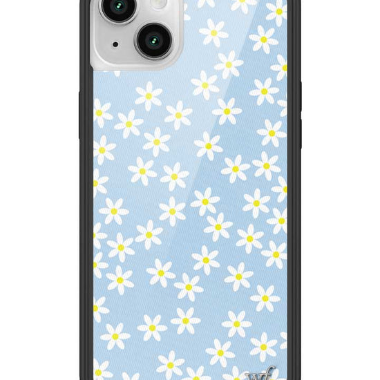 Wildflower iPhone case 14 Plus Blue Daisy Flower Yellow Cute