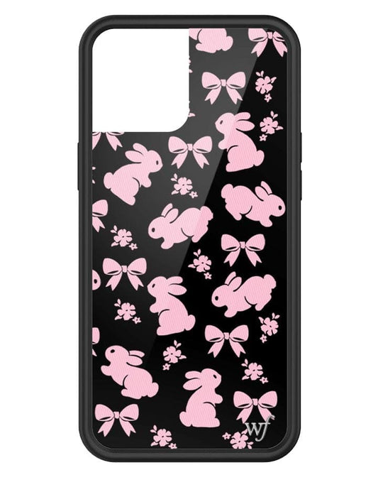 wildflower pink bunnies iphone 12 pro max case