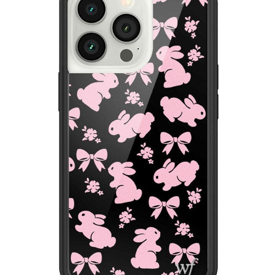 Wildflower Pink Bunnies iPhone 13 Pro Case