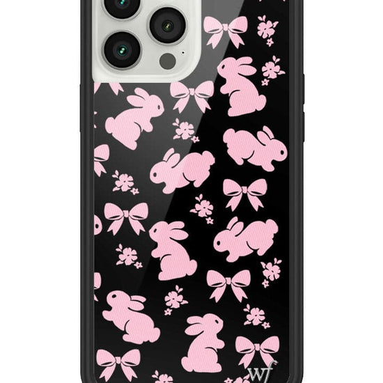 Wildflower Pink Bunnies iPhone 13 Pro Max Case