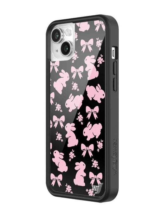 wildflower pink bunnies iphone 14 