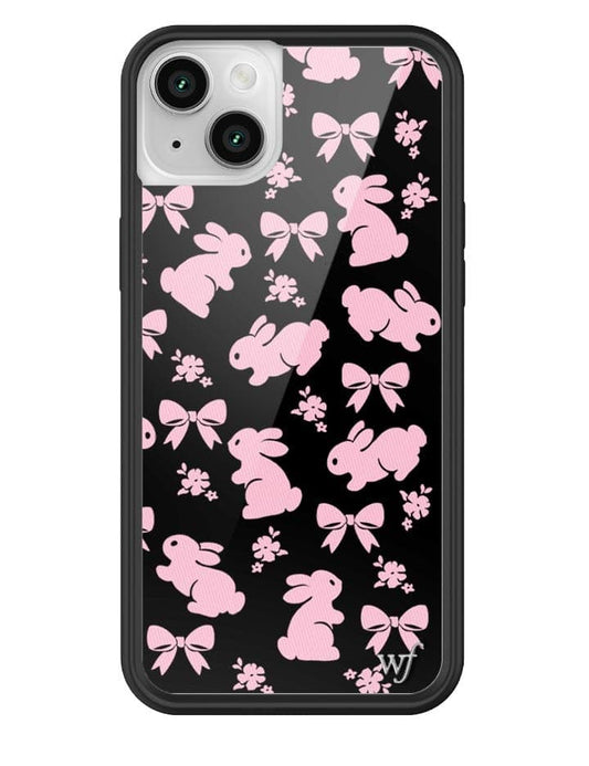 Wildflower Pink Bunnies iPhone 14 Plus Case