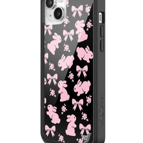 Wildflower Pink Bunnies iPhone 14 Plus Case