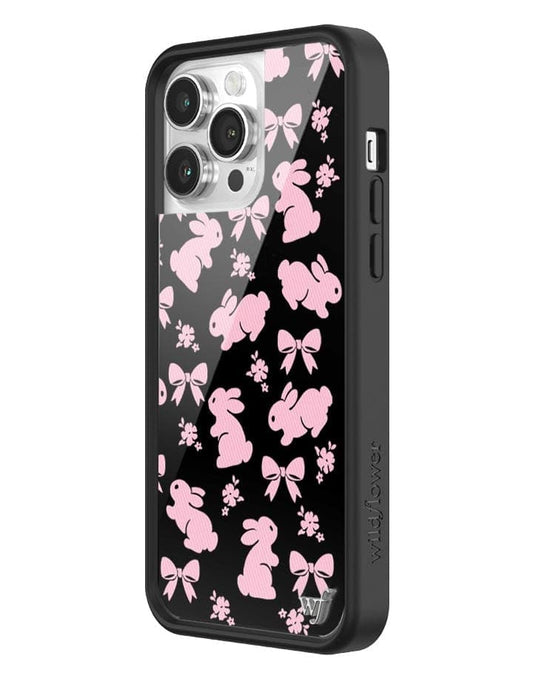wildflower pink bunnies iphone 14 pro max 