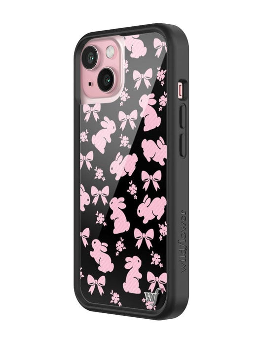 wildflower pink bunnies iphone 15
