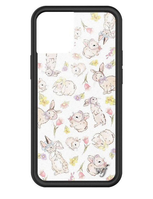 wildflower bunnies in bonnets iphone 13 mini case