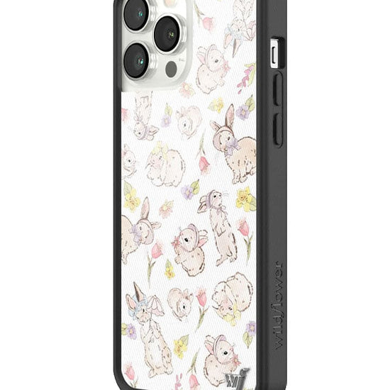 Wildflower Bunnies In Bonnets iPhone 13 Pro Max Case