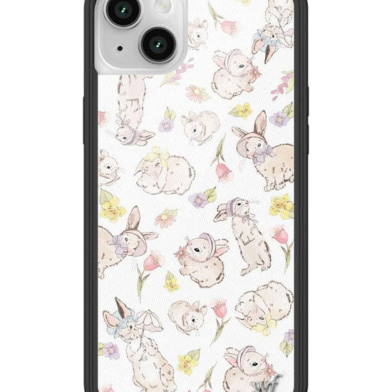 Wildflower Bunnies In Bonnets iPhone 14 Case