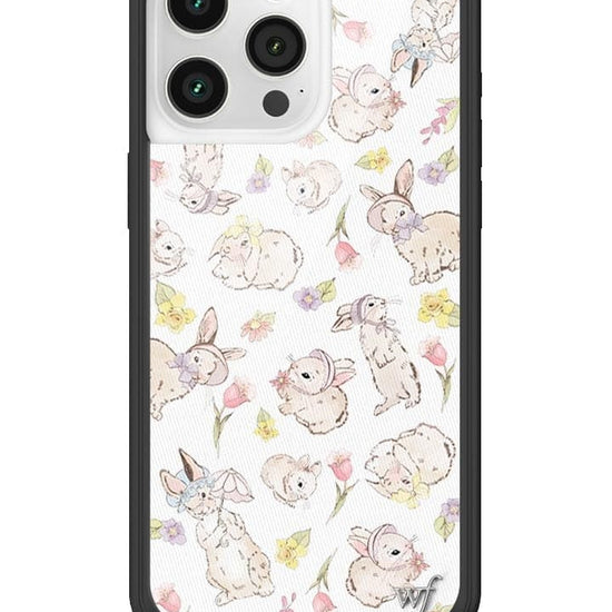 Wildflower Bunnies In Bonnets iPhone 15 Pro Max Case