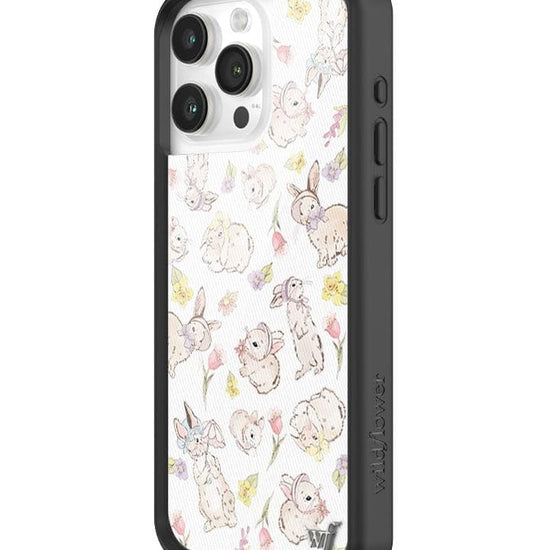 Wildflower Bunnies In Bonnets iPhone 15 Pro Max Case