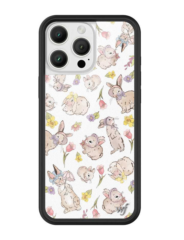 Wildflower Bunnies In Bonnets iPhone 16 Pro Max Case