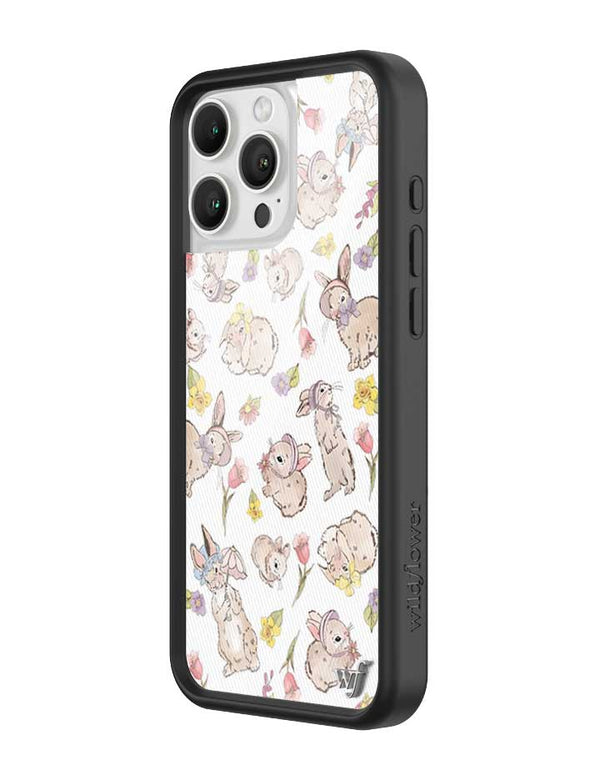 Wildflower Bunnies In Bonnets iPhone 16 Pro Max Case