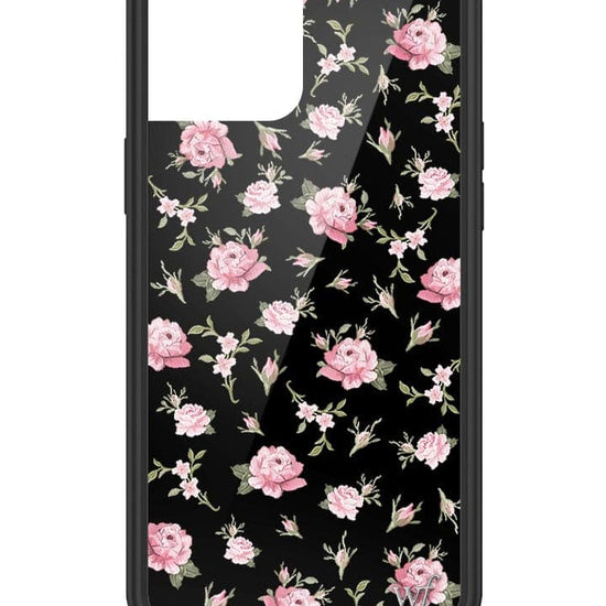 Wildflower Black And Pink Floral iPhone 12 Pro Max Case