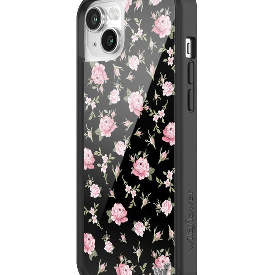 Wildflower Black And Pink Floral iPhone 14 Case