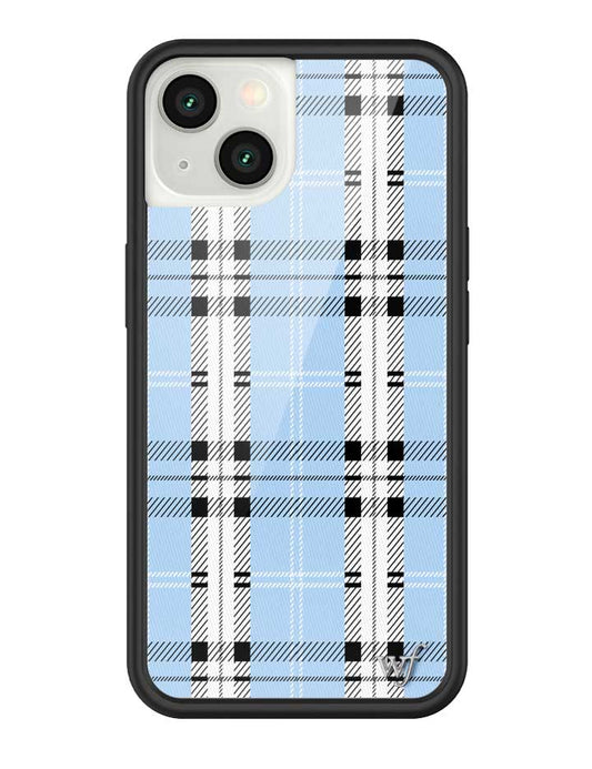 Wildflower Plaid | Blue iPhone 13 Case