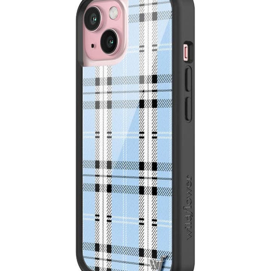 Wildflower Plaid | Blue iPhone 15 Case