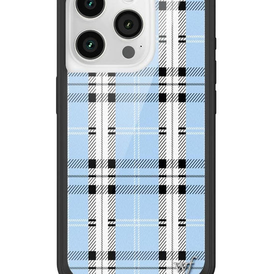 Wildflower Plaid | Blue iPhone 15 Pro Case