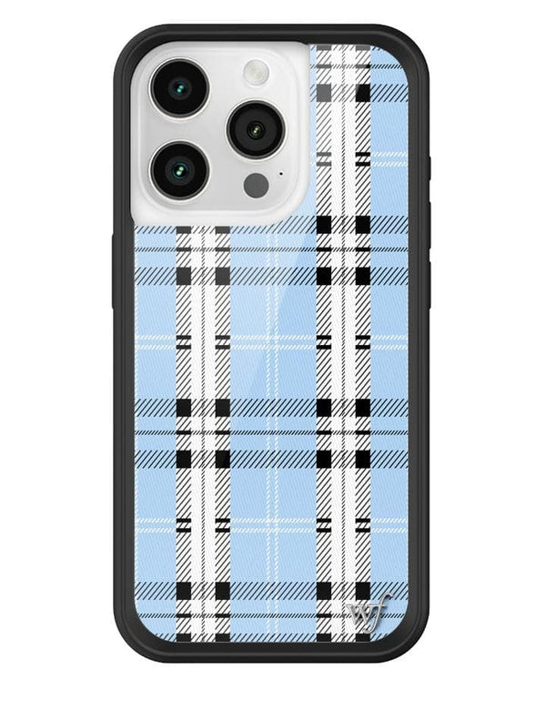 Wildflower Plaid | Blue iPhone 15 Pro Case