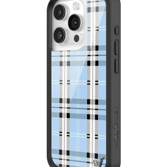 Wildflower Plaid | Blue iPhone 15 Pro Case