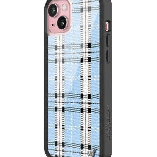 Wildflower Plaid | Blue iPhone 15 Plus Case