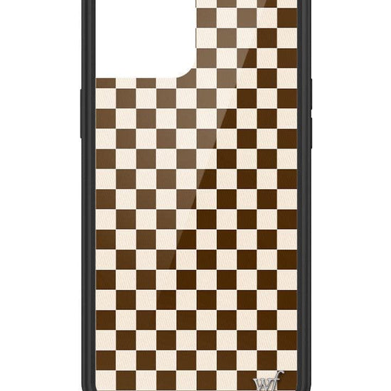 Wildflower Checkers | Brown iPhone 12 Pro Max Case