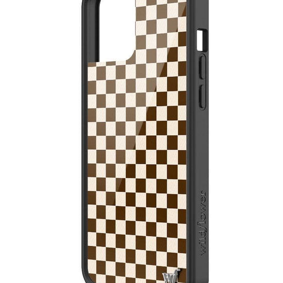 Wildflower Checkers | Brown iPhone 12 Pro Max Case