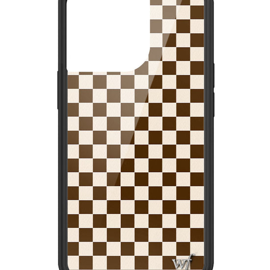 Wildflower Checkers | Brown iPhone 13 Pro Case