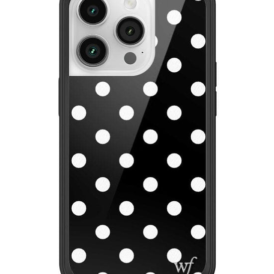 Wildflower Polka Dot | Black and White iPhone 14 Pro Case