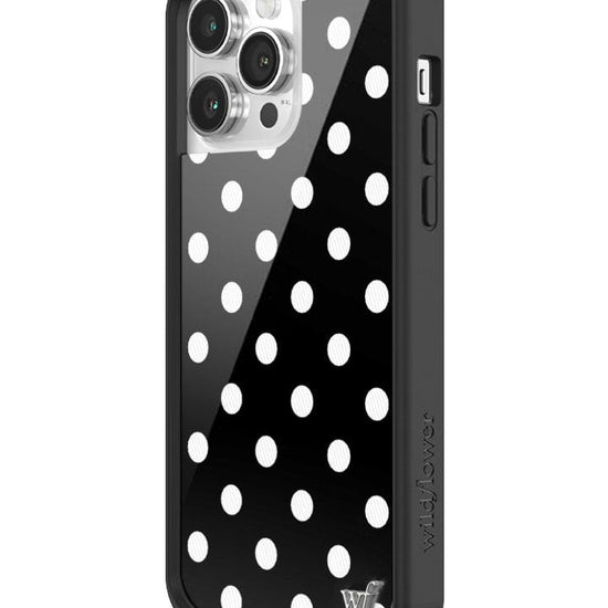 Wildflower Polka Dot | Black and White iPhone 14 Pro Max Case