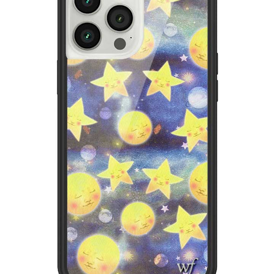 wildflower-iphone-case-13-pro-max-celestial-dreaming-moon-stars-universe-sky-blue-yellow-smile-fashion