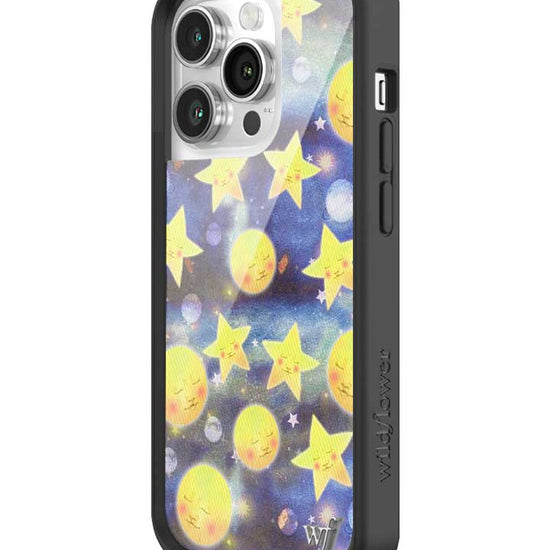 wildflower-iphone-case-14-pro-celestial-dreaming-moon-stars-blue-yellow-white-sweet-universe-fashion