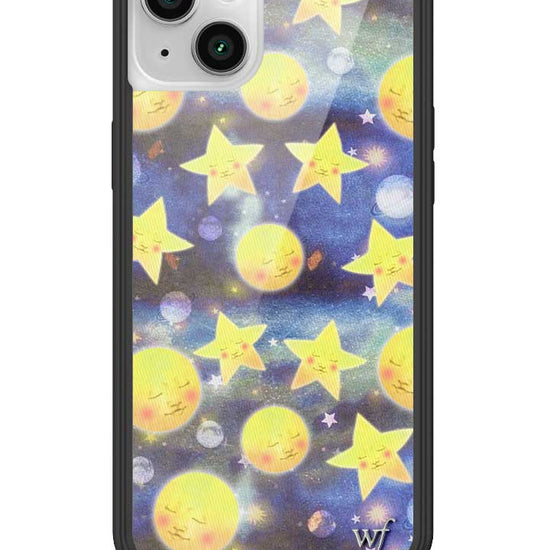 wildflower-iphone-case-14-plus-celestial-dreaming-moon-stars-universe-sky-blue-yellow-smile-fashion