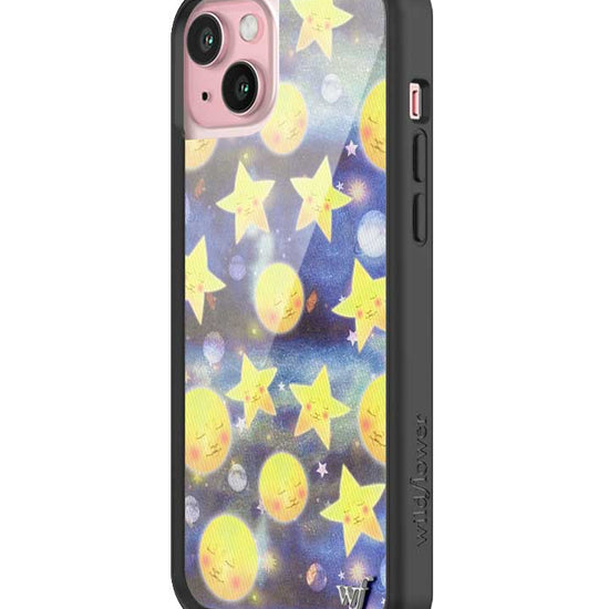 wildflower-iphone-case-15-plus-celestial-dreaming-moon-stars-blue-yellow-white-sweet-universe-fashion