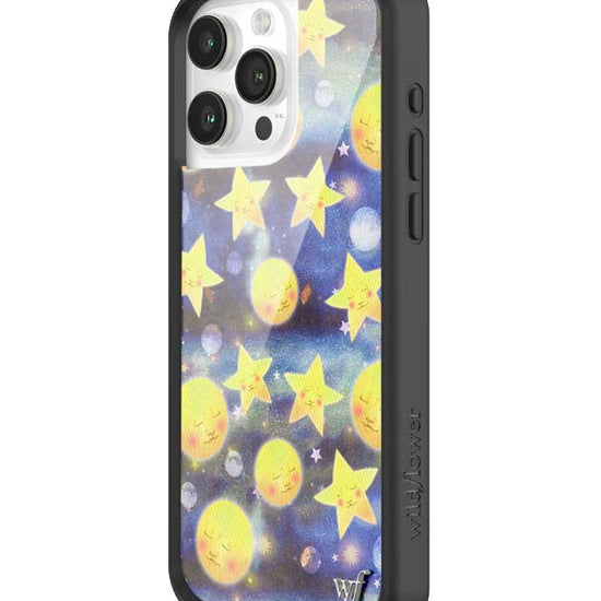 wildflower-iphone-case-15-pro-max-celestial-dreaming-moon-stars-blue-yellow-white-sweet-universe-fashion