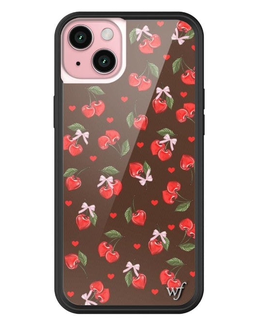 wildflower chocolate cherries iphone 15 plus case