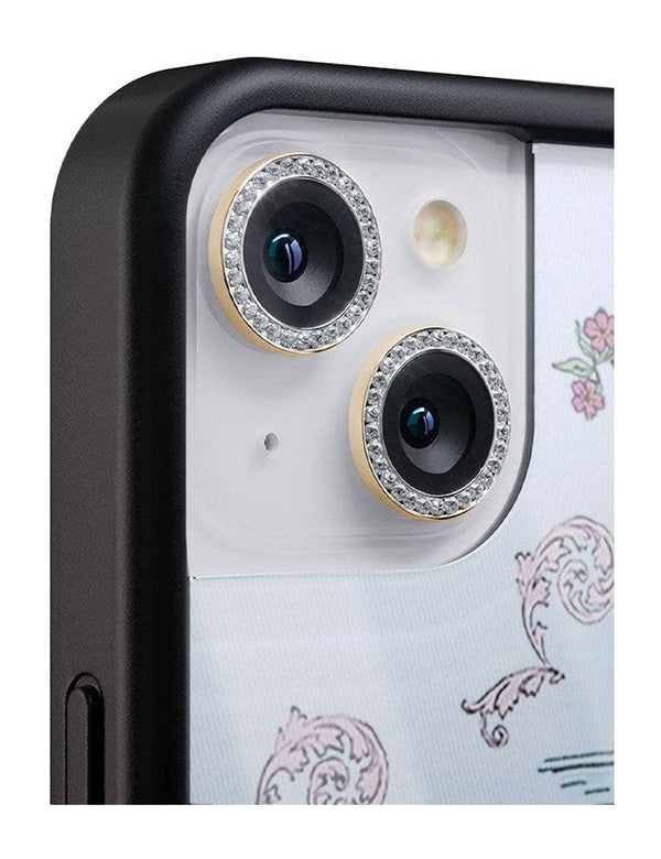 wildflower camera bling gold iphone 15 and 15 plus