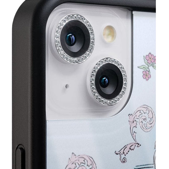 wildflower camera bling silver iphone 11 and 12 mini