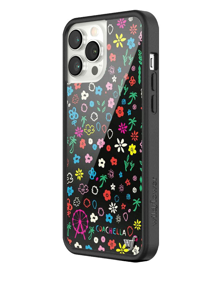 Wildflower Coachella iPhone 13 Pro Max Case | Black – Wildflower Cases