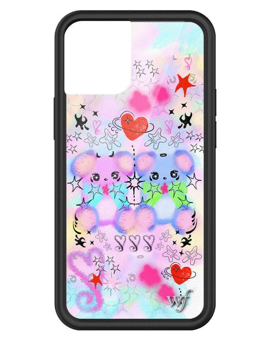 wildflower cotton candy teddies iphone 12 mini case