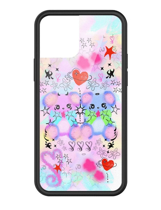 wildflower cotton candy teddies iphone 12/12 Pro case