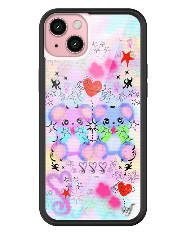 Wildflower Cotton Candy Teddies iPhone 15 Plus Case