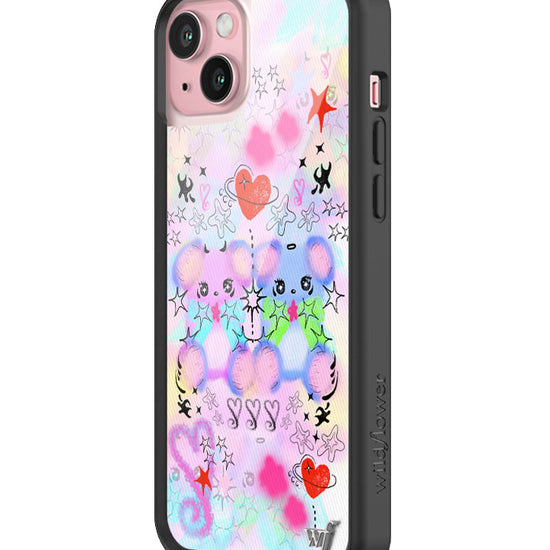 Wildflower Cotton Candy Teddies iPhone 15 Plus Case