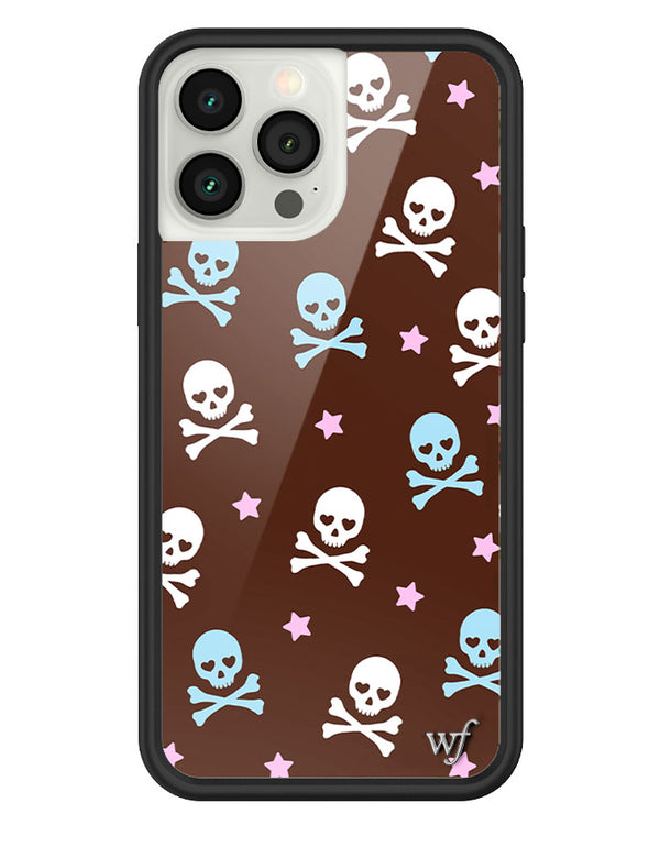 Wildflower Cross Bones iPhone 13 Pro Max Case