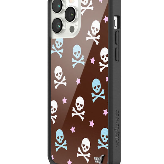 Wildflower Cross Bones iPhone 13 Pro Max Case