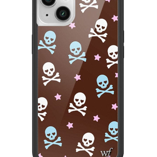 Wildflower Cross Bones iPhone 14 Plus Case