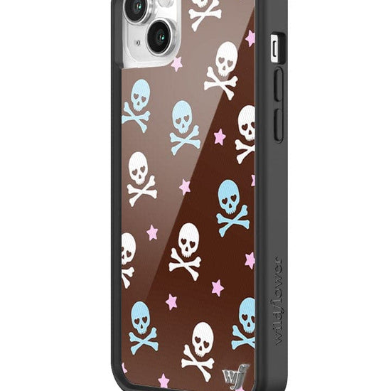 Wildflower Cross Bones iPhone 14 Plus Case