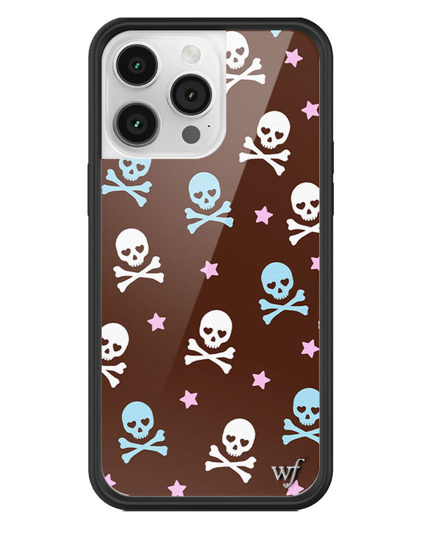 Wildflower Cross Bones iPhone 14 Pro Max Case