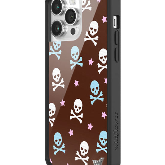 Wildflower Cross Bones iPhone 14 Pro Max Case